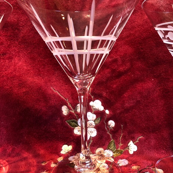 Crystal martini glasses - Picture 2 of 5